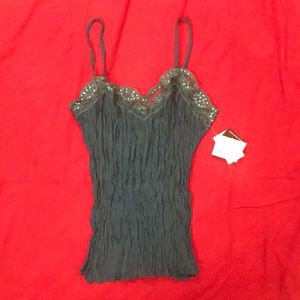 New York City design - teal cami.